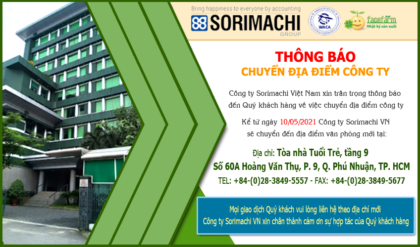Thông báo chuyển địa điểm công ty
