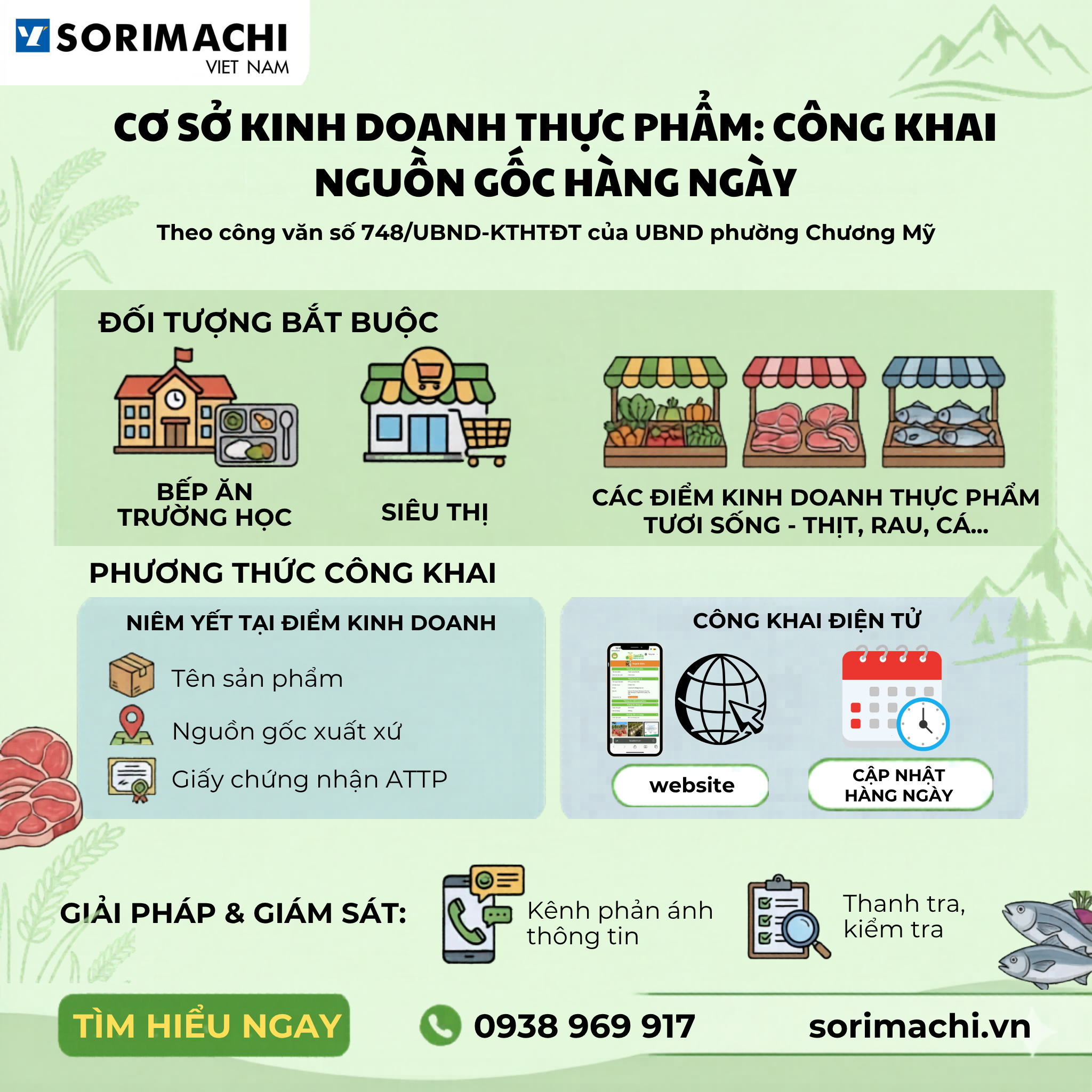 công khai nguồn gốc hàng ngày