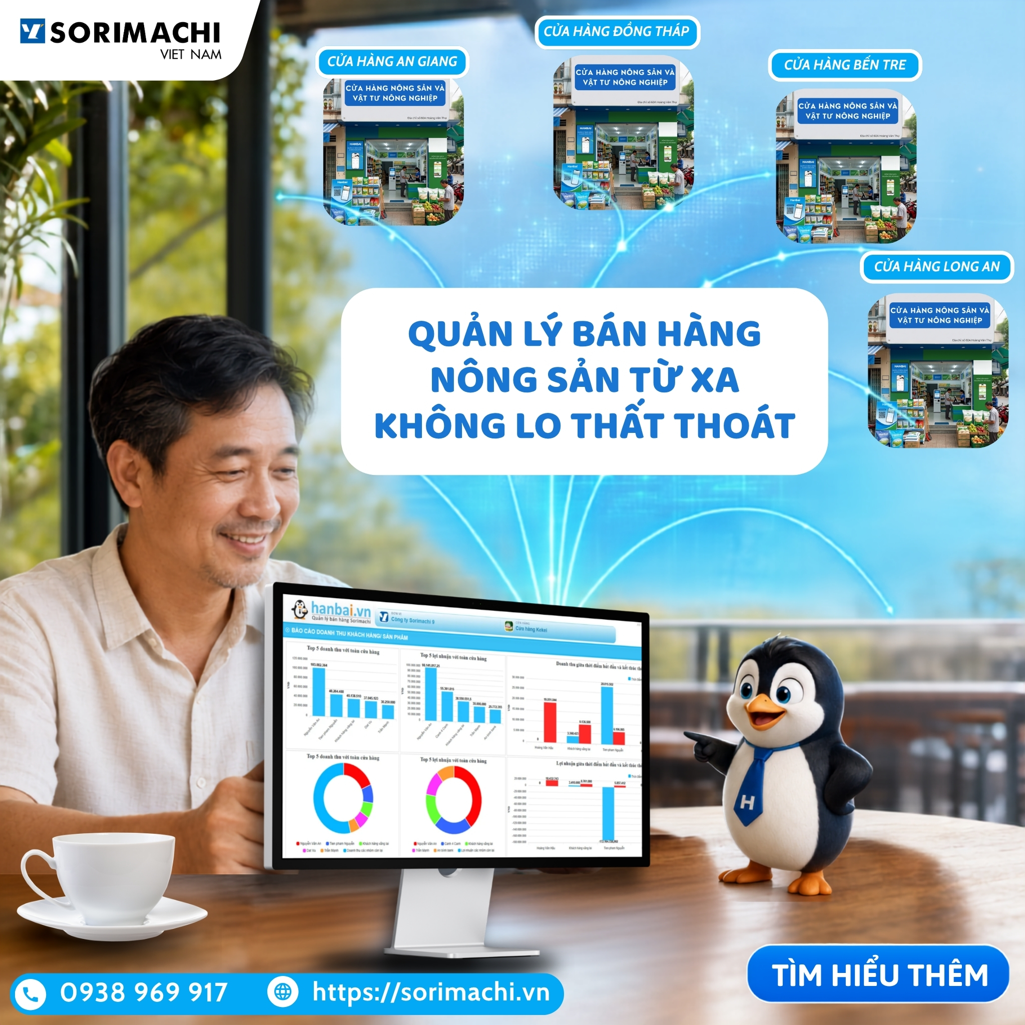 quản lí bán hàng nông sản từ xa không lo thất thoát - hanbai