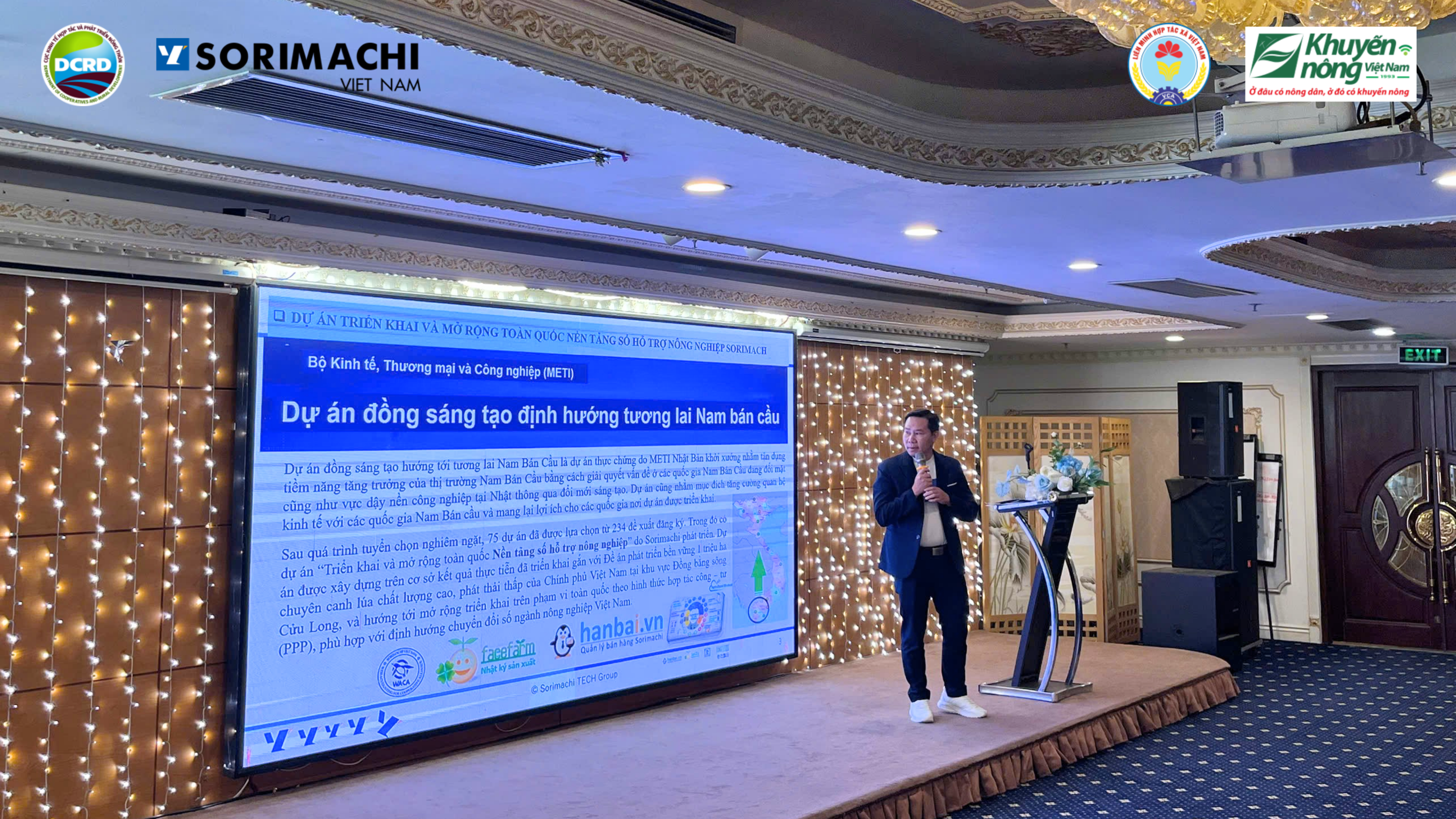 Ông Lê Văn Lợi – Phó Giám đốc phát triển thị trường chia sẻ thêm chi tiết thông tin dự án và kế hoạch triển khai dự án Nam Bán Cầu giai đoạn 3. Ảnh: Sorimachi Việt Nam