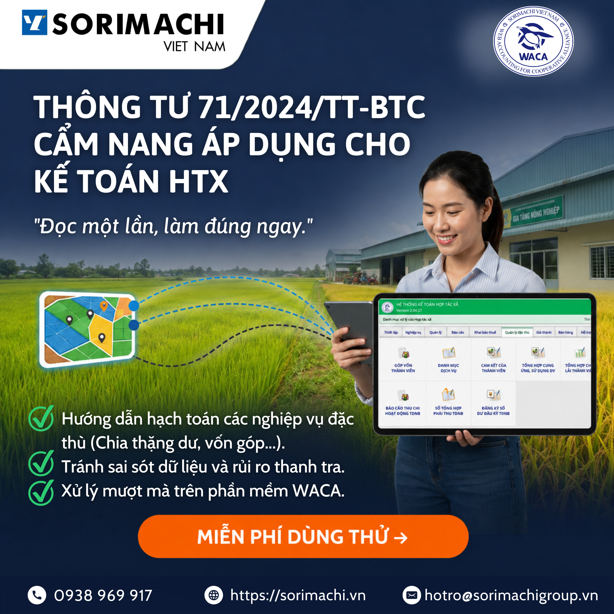 Cẩm nang áp dụng Thông tư 71/2024/TT-BTC cho kế toán HTX nông nghiệp